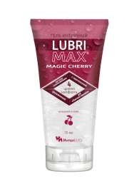 Интимный гель-смазка на водной основе Lubrimax Magic Cherry - 75 мл. - ИнтелБИО - купить с доставкой в Балаково