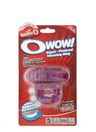 Фиолетовое эрекционное виброкольцо OWOW PURPLE - Screaming O - в Балаково купить с доставкой