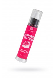 Массажное масло 2-в-1 с разогревающим эффектом и вкусом клубники со сливками - 50 мл. - Secret Play - купить с доставкой в Балаково
