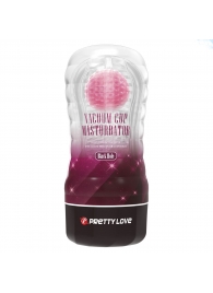 Прозрачный текстурированный мастурбатор Vacuum Cup Masturbator Black Hole - Baile - в Балаково купить с доставкой