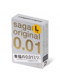 Презервативы Sagami Original 0.01 L-size увеличенного размера - 2 шт. - Sagami - купить с доставкой в Балаково