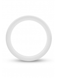 Белое люминесцентное эрекционное кольцо Silicone Glo Cock Ring - Blush Novelties - в Балаково купить с доставкой