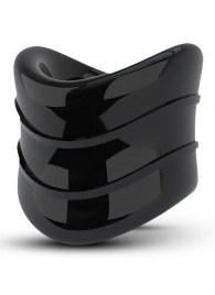 Черное эрекционное кольцо на мошонку Beef Ball Stretcher Snug X Long - Blush Novelties - в Балаково купить с доставкой