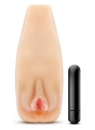 Мастурбатор-вагина с вибрацией Soft   Wet Natasha Realistic Beige Masturbator - Blush Novelties - в Балаково купить с доставкой