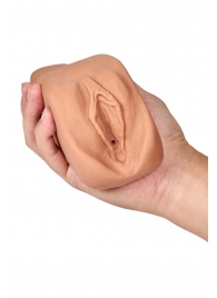 Маструбатор-вагина с вибрацией Soft   Wet Renata Realistic Tan Masturbator - Blush Novelties - в Балаково купить с доставкой