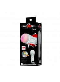 Мастурбатор-вагина Flora White с присоской и 12 режимами вибрации - Baile - в Балаково купить с доставкой