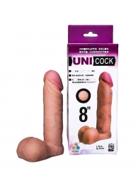 Фаллическая насадка для страпона UNICOCK 8  - 20 см. - LOVETOY (А-Полимер) - купить с доставкой в Балаково