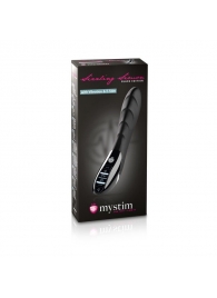 Вибратор с электростимуляцией Sizzling Simon Black Edition - 27 см. - MyStim - купить с доставкой в Балаково