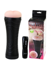 Мастурбатор-анус в колбе с 7 уровнями вибрации и выносным пультом - Baile - в Балаково купить с доставкой