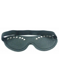 Черная маска с декором - БДСМ Арсенал - купить с доставкой в Балаково
