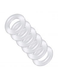Комплект из 6 прозрачных эрекционных колец Ring Master Custom Ball Stretcher Kit - XR Brands - в Балаково купить с доставкой