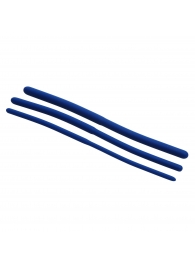 Набор из 3 синих силиконовых уретральных расширителей Invasion Silicone Urethral Sound Trainer Set - XR Brands - купить с доставкой в Балаково