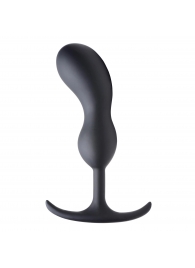 Черный массажер простаты с утяжелителями Premium Silicone Weighted Prostate Plug Large - 18,8 см. - XR Brands - в Балаково купить с доставкой