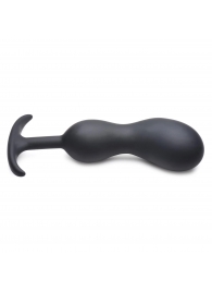 Черный массажер простаты с утяжелителями Premium Silicone Weighted Prostate Plug XL - 20,8 см. - XR Brands - в Балаково купить с доставкой