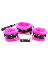 Набор с розовым мехом BDSM Light - БДСМ Арсенал - купить с доставкой в Балаково