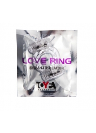 Прозрачное виброкольцо с двумя вибропульками - Toyfa Basic - в Балаково купить с доставкой