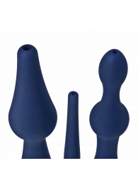 Набор из 3 универсальных насадок для анального душа Universal 3 Piece Silicone Enema Attachment Set - XR Brands - купить с доставкой в Балаково