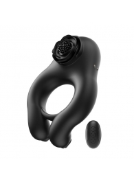 Черное эрекционное кольцо Abe с пультом ДУ - BeYourLover - в Балаково купить с доставкой