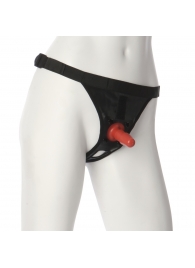Трусики со штырьком для фиксации насадок Ultra Harness with Plug - Doc Johnson - купить с доставкой в Балаково