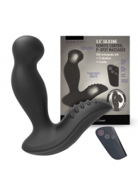 Черный вибромассажер простаты 3,5’’ Remote Control P-spot Massager - 12,5 см. - Erokay - в Балаково купить с доставкой