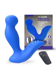 Синий вибромассажер простаты 3,5’’ Remote Control P-spot Massager - 12,5 см. - Erokay - в Балаково купить с доставкой