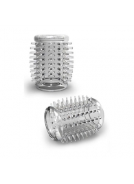 Прозрачная насадка с шипами STAY HARD COCK SLEEVE 01 CLEAR - Blush Novelties - в Балаково купить с доставкой