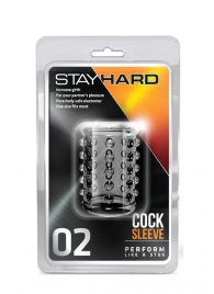 Прозрачная насадка на пенис с шишечками STAY HARD COCK SLEEVE 02 CLEAR - Blush Novelties - в Балаково купить с доставкой