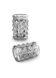 Прозрачная насадка с капельками STAY HARD COCK SLEEVE 05 CLEAR - Blush Novelties - в Балаково купить с доставкой