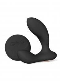 Черный вибромассажер простаты с пультом ДУ Hugo 2 Remote - Lelo - в Балаково купить с доставкой