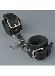 Черный кожаный брелок в виде наручников - Sitabella - купить с доставкой в Балаково