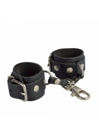 Черный кожаный брелок в виде наручников - Sitabella - купить с доставкой в Балаково