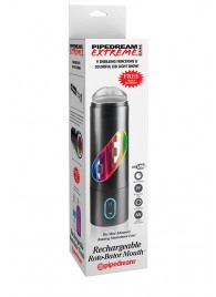 Перезаряжаемый мастурбатор-ротик Extreme Toyz Rechargeable Roto-Bator Mouth - Pipedream - в Балаково купить с доставкой