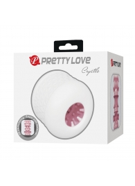 Белый сквозной мастурбатор Crystle - Baile - в Балаково купить с доставкой