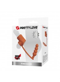 Телесная насадка на пенис и мошонку с анальным стимулятором Rilley - Baile - в Балаково купить с доставкой