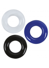 Набор из 3 эрекционных колец без рельефа - Boys of Toys - в Балаково купить с доставкой