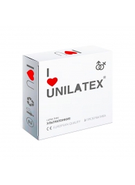 Ультратонкие презервативы Unilatex Ultra Thin - 3 шт. - Unilatex - купить с доставкой в Балаково