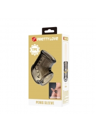 Дымчатая насадка на пенис и мошонку - Baile - в Балаково купить с доставкой