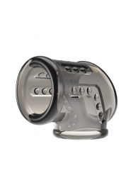 Дымчатая насадка на пенис и мошонку - Baile - в Балаково купить с доставкой