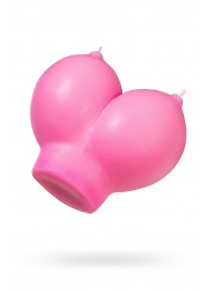 Розовая свеча «Сиськи» - 150 гр. - Pecado - купить с доставкой в Балаково