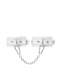 Белые мини-оковы со скруглёнными углами - Pecado - купить с доставкой в Балаково
