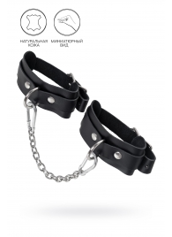 Черные мини-оковы со скруглёнными углами - Pecado - купить с доставкой в Балаково