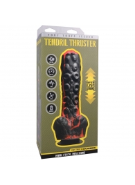 Черно-красная мини-машина на присоске Tendril Thruster - 21,6 см. - Doc Johnson - купить с доставкой в Балаково