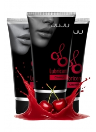 Набор из 3 съедобных лубрикантов JUJU со вкусом вишни - JuJu - купить с доставкой в Балаково