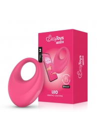 Розовое интерактивное эрекционное виброкольцо Leo - Easy toys - в Балаково купить с доставкой
