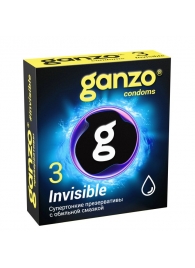 Супертонкие презервативы Ganzo Invisible - 3 шт. - Ganzo - купить с доставкой в Балаково