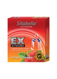 Стимулирующая насадка Sitabella Extender  Клубника - Sitabella - купить с доставкой в Балаково