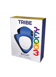 Синее эрекционное кольцо Wooomy Tribeс с вибрацией - Adrien Lastic - в Балаково купить с доставкой