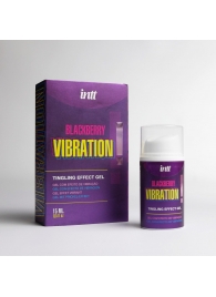 Стимулирующий гель с эффектом вибрации Blackberry Vibration - 15 мл. - INTT - купить с доставкой в Балаково