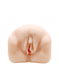 Телесный мастурбатор-вагина с оволосением и вибрацией - Baile - в Балаково купить с доставкой
