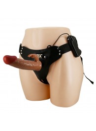 Мужской полый страпон с вибрацией Marion - Baile - купить с доставкой в Балаково